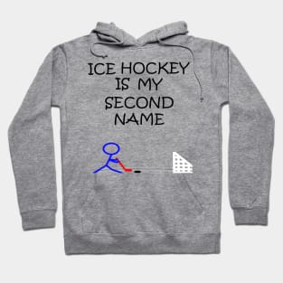 Stick Figure Ice Hockey Hoodie